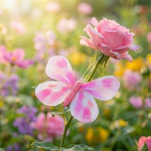 Kerti dekoráció - pillangó - 10 cm - csipeszes - 2 db / csomag     11692