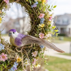 Kerti dekoráció - madárka - 12 cm - csipeszes - 2 db / csomag     11693