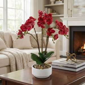 Műnövény dekoráció - orchidea - 5 féle - 56 cm     11919