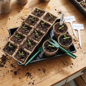 Palántanevelő készlet - 66 db-os - 35,4 x 23,7 x 6,1 cm     11989