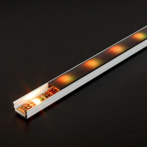 LED aluminium profil sín - 1000 x 17 x 8 mm - U profil - fehér    Phenom 41010A1-WH