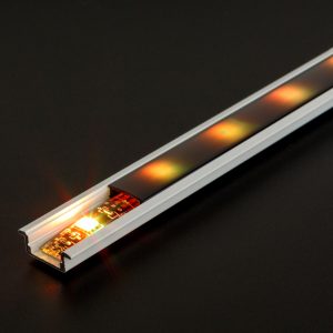 LED aluminium profil sín - 2000 x 23(17) x 8 mm - süllyeszthető U profil - fehér    Phenom 41011A2-WH