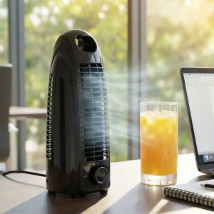 Opus 2 mini asztali ventilátor - 220-240V AC - 100 x 116 x 275 mm - fekete     51107