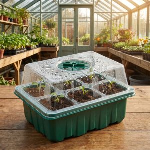 Palántanevelő szett tetővel - 18,5 x 14,5 x 11 cm    Garden of Eden 11983