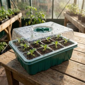 Palántanevelő szett tetővel - 15,3 x 11,4 x 18,5 cm    Garden of Eden 11984