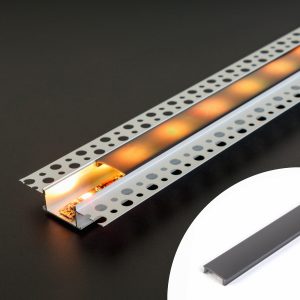 LED aluminium profil takaró búra - fekete - 1000 mm (41025A1-hez) Phenom 41025M1-BK