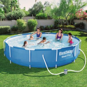 Merevfalú medence vízforgatóval - 366 x 76 cm - 6473 L    Bestway 56394