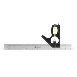 Szögmérő vonalzó - 305 x 115 x 15 mm - fém Handy 10059