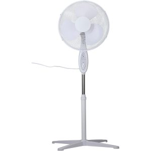 Állóventilátor - 40 cm - 45W - 3 sebesség - oszcilláló - fehér - 220-240V AC 51101
