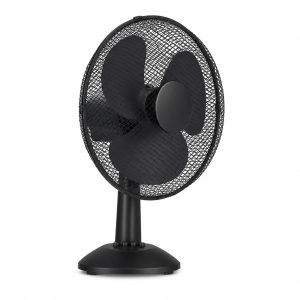 Asztali ventilátor - 23 cm - 22 W - 2 sebesség - oszcilláló - fekete - 220-240V AC 51104