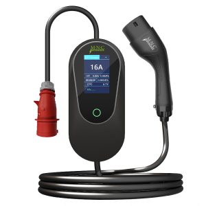 Elektromos autó töltőállomás táskával - EVSE Type2 - 5 m - max. 11 kW - 3 x 16A - 400V AC MNC 54933