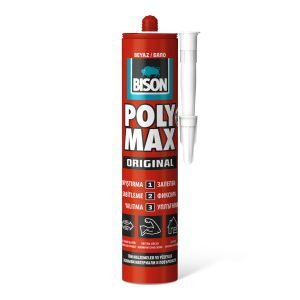 BISON Poly Max original fehér tömítő, SM polymer ragasztó, 465g    Bison B23440