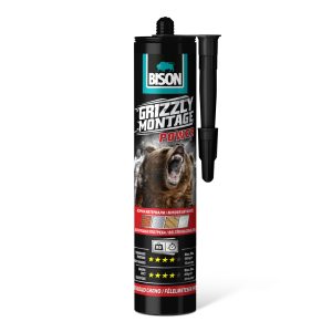 BISON Grizzly erős szerelési ragasztó, 370g    Bison B27447