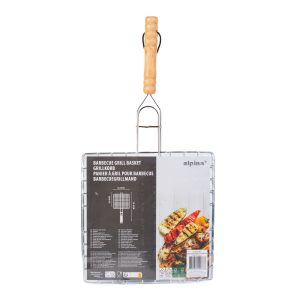 Grill hússütő - fa nyéllel - 20 x 20 cm 56300E