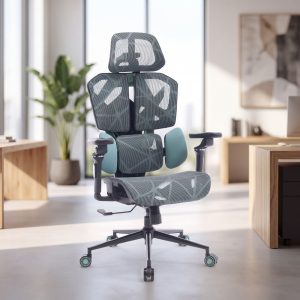 TitanMesh Pro Irodai forgószék oldalpárnával - menta - 119 x 72 x 73 cm BeMaDa BMD1123GR