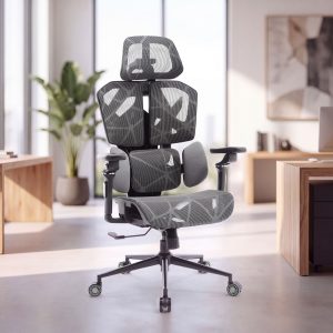 TitanMesh Pro Irodai forgószék oldalpárnával - szürke - 119 x 72 x 73 cm BeMaDa BMD1123GY