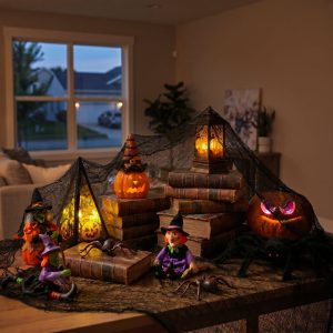 Halloween-i függöny - fekete, szövet - 76 x 228 cm Bewello 56606