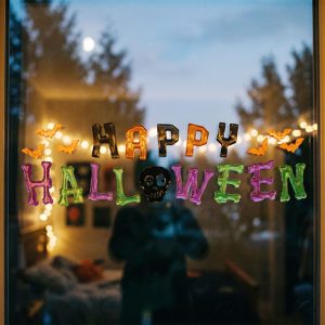 Halloween gél ablakmatrica szett - 50 x 15 cm - 2 féle Bewello 56613