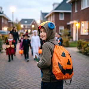 Halloween-i hátizsák - tök - összehúzós - 39,5 x 34 cm Bewello 56627