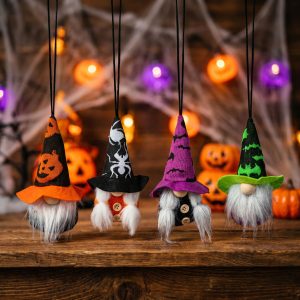 Halloween-i akasztható dekoráció - manók - 15 x 6 cm - 4 féle Bewello 56635